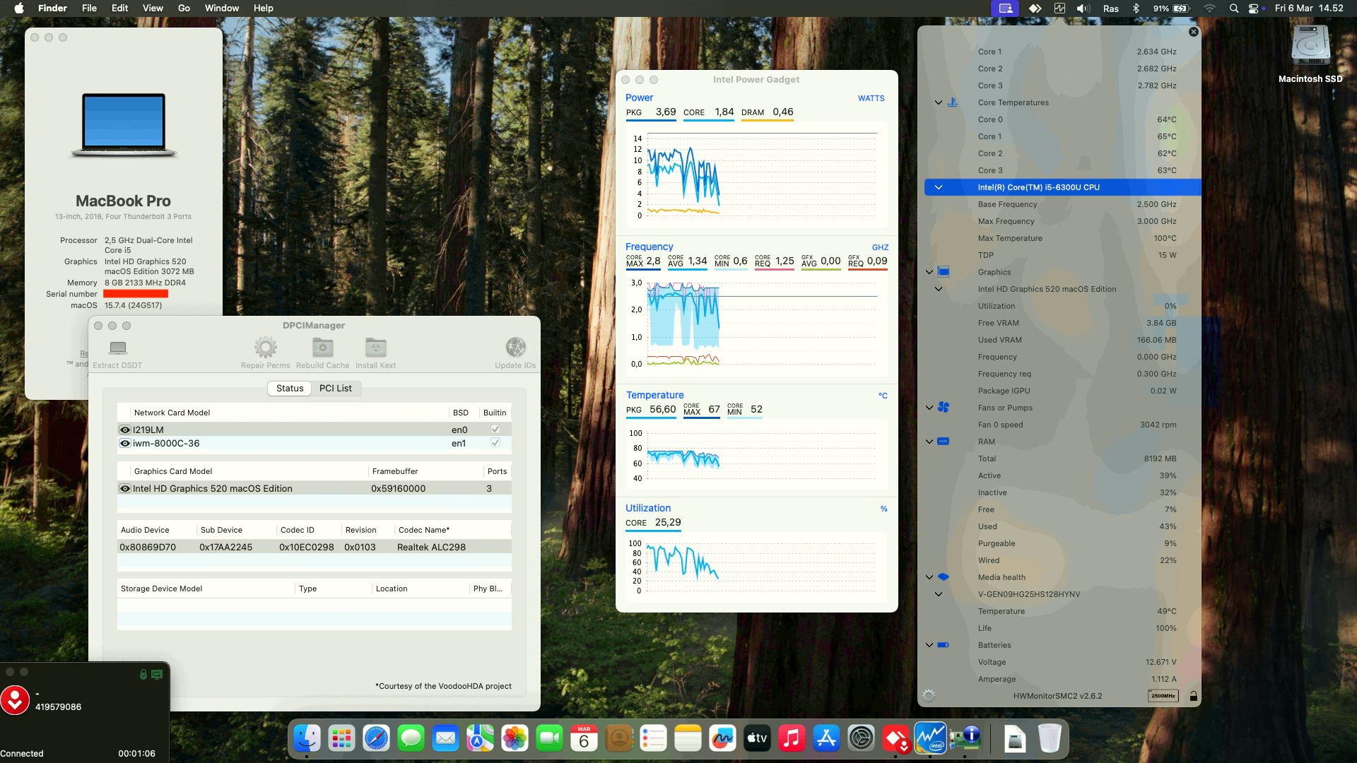 Success Hackintosh macOS Sequoia 15.7.4 Build 24G517 in Lenovo Thinkpad T470